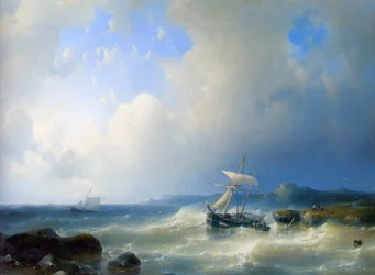 Une côte rocheuse